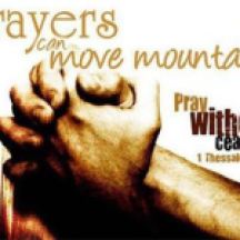 Prayer-move mountains