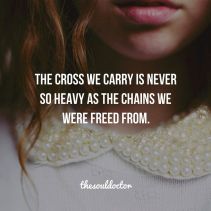 Cross we carry is not heavy