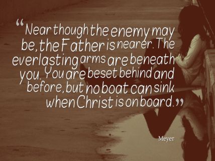 No boat can sink when Christ is on board